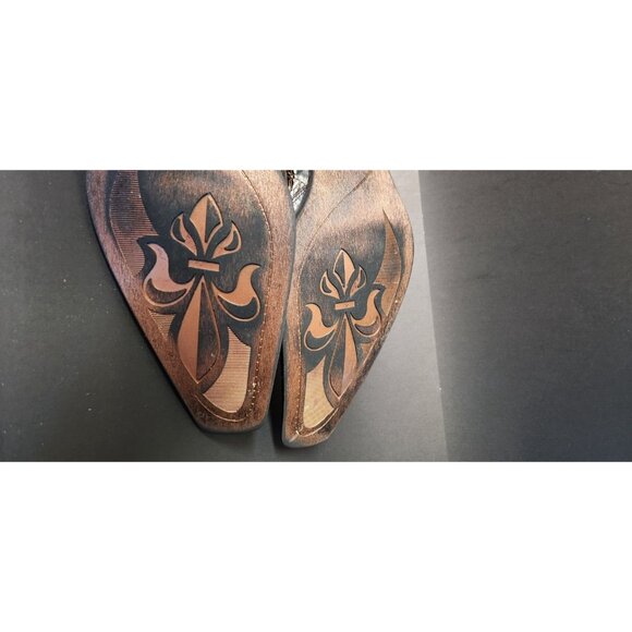 Giorgio Brutini Mens Size 13 M Brown  Leather Square Point Slip on Shoes 178882 - Picture 13 of 14